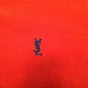 YSL Orange Corduroy Cotton Long Slv Button Dn - XL
